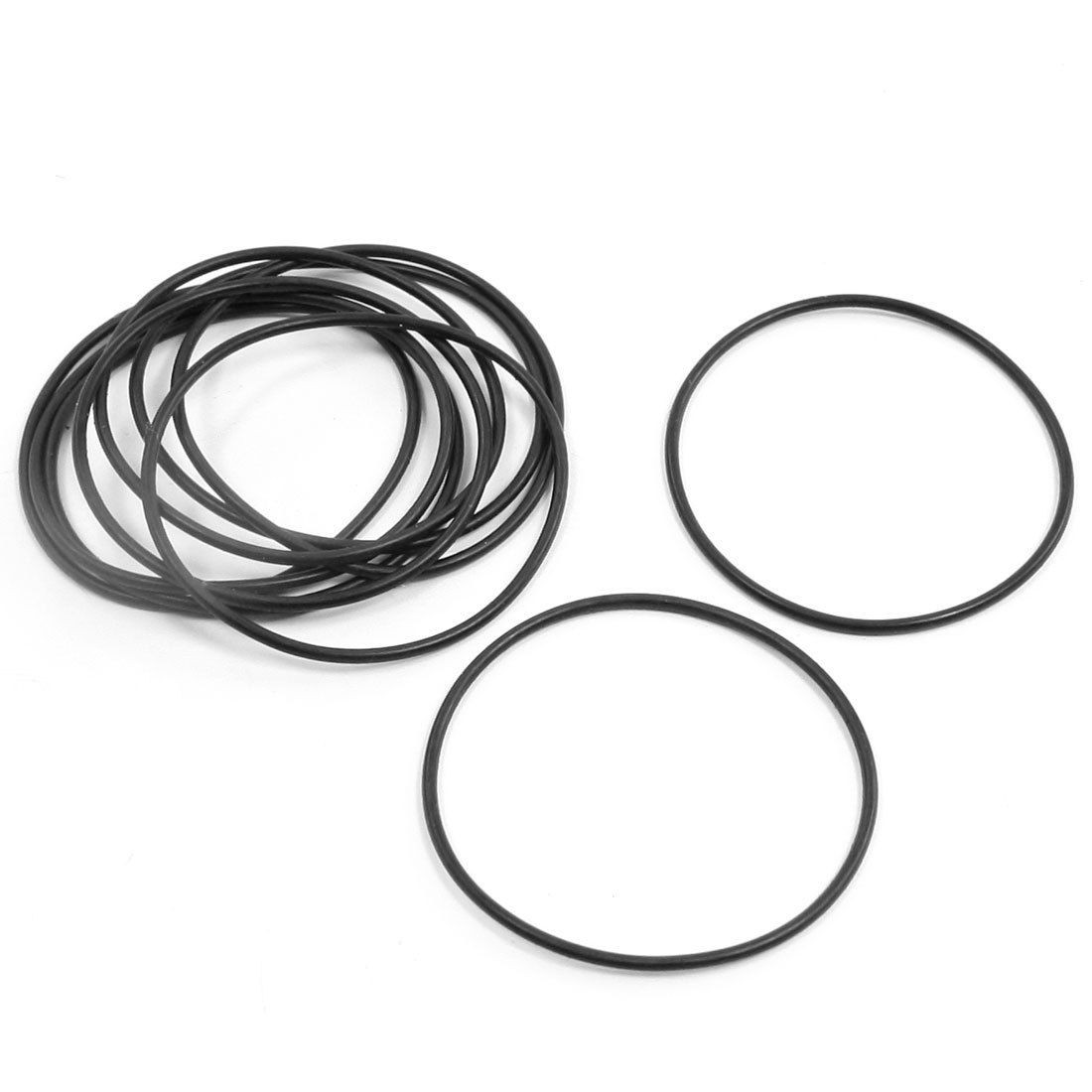 10Pcs 46mm Outside Dia 1.5mm Thickness Rubber Oil Seal Rings Washers
