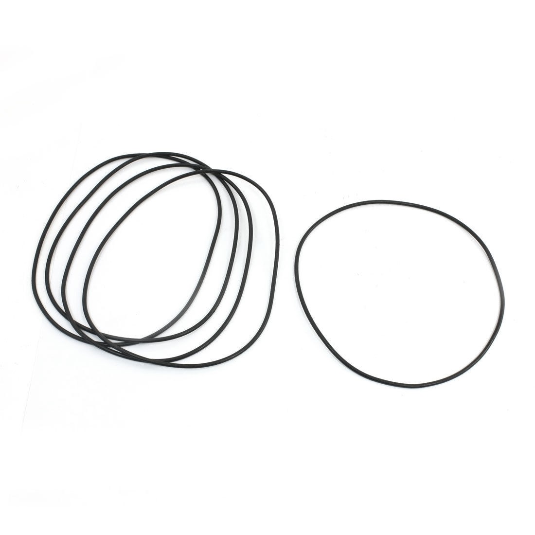 137.3mm Outside Dia 2.65mm Thickness Flexible Oil Seal O Rings Gaskets 5Pcs