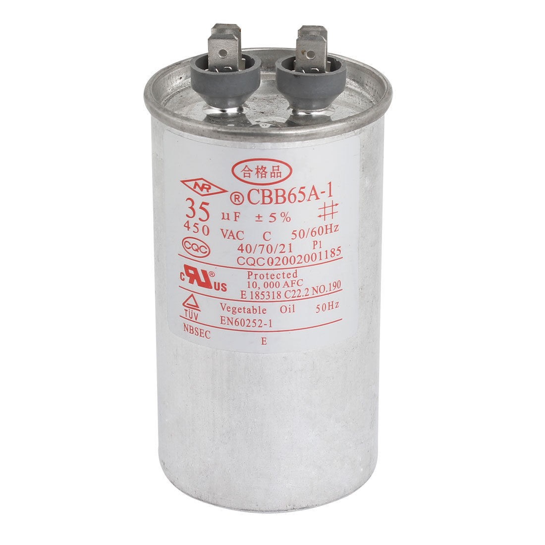 CBB65A-1 Type AC 450V 45uF Polypropylene Film Motor Run Capacitor