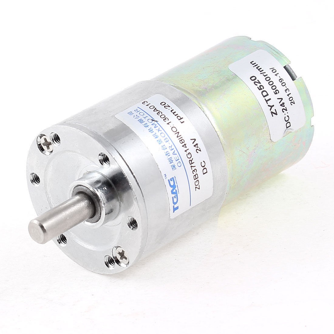 DC 24V 20 RPM Metal Permanent Speed Reducing Geared Box Motor