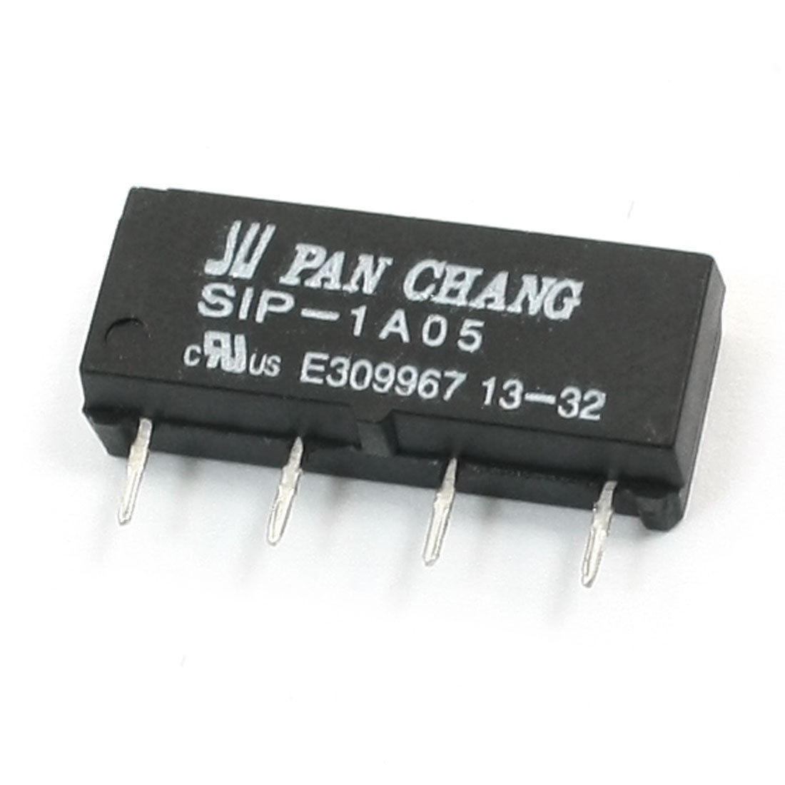 DC 5V Open Style 4 Pin SIP-1A05 4-Pin Dry Reed Relay Black