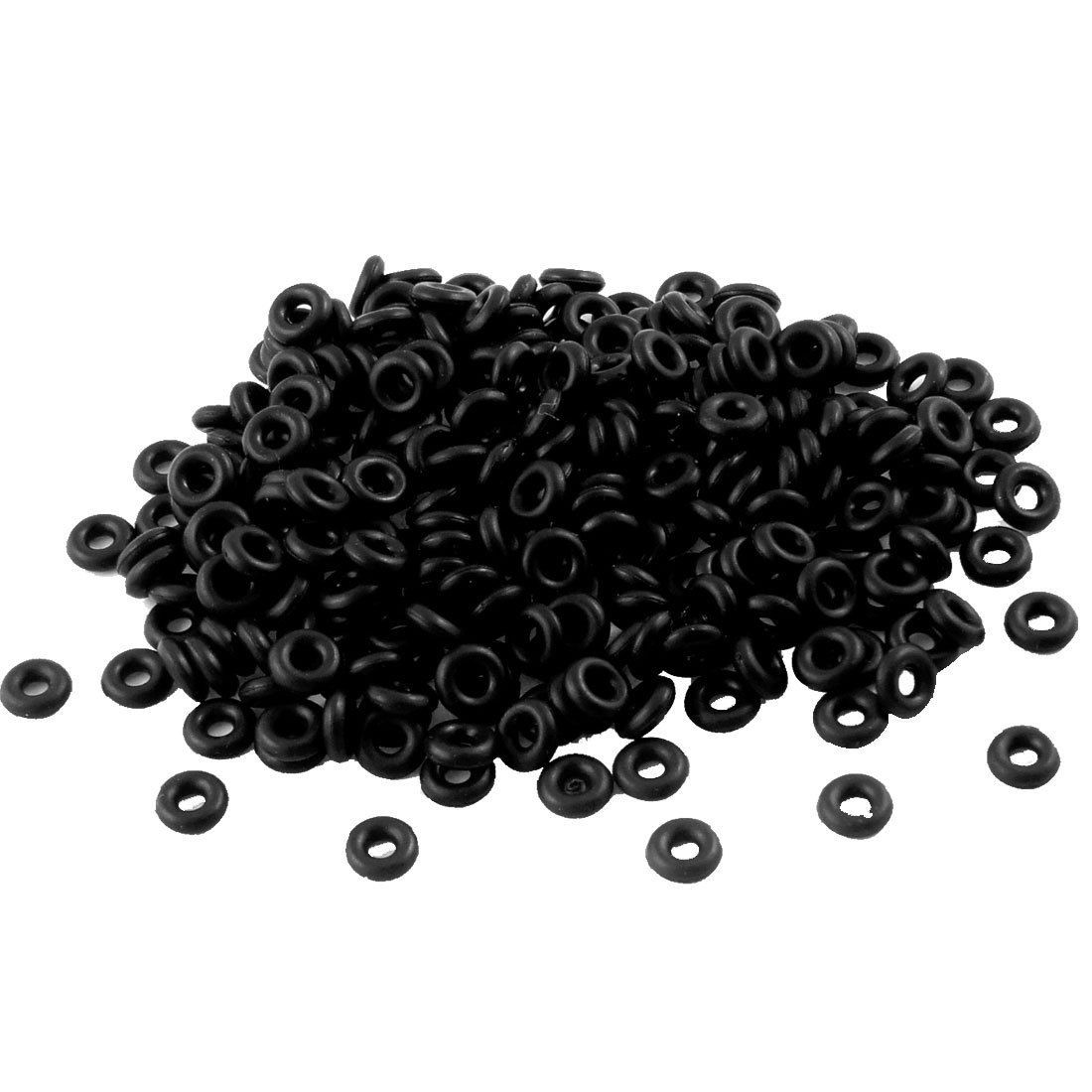 500 Pcs 6 x 2 x 2mm Mechanical Rubber O Ring Oil Seal Gaskets
