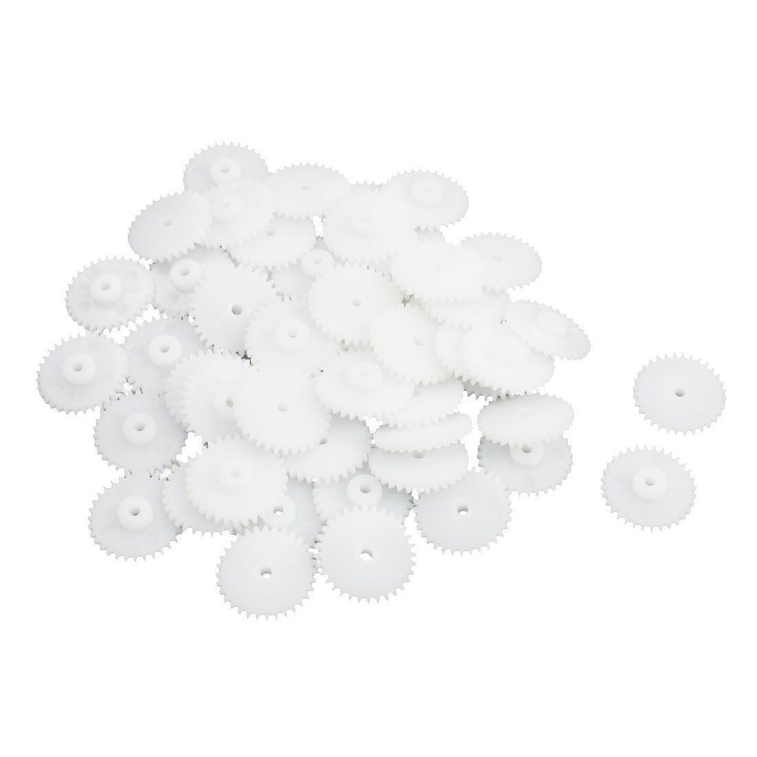 50Pcs 32Teeth 2mm Aperture Single Steering Plastic Gear for Motor Drive Shaft