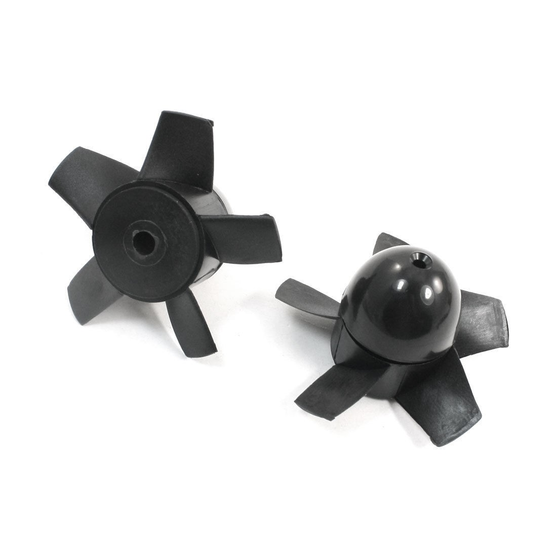 2Pcs 20mm Hub Thickness 68mm 5 Blades Ducted Fan Propeller Black