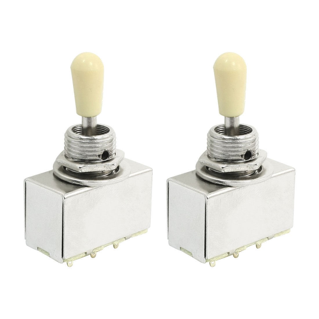 2 Pcs Plastic Knobs 3 Way Closed Electric Guitar Toggle Switch