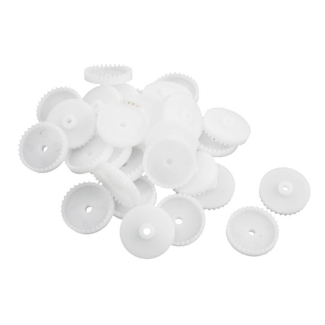 30 Pcs 17mmx2mm 32 Teeth Plastic Single Reduction Crown Motor Gear for RC Toy