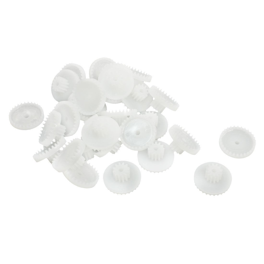 30 Pcs 16mm x 2mm Double Reduction Crown Gear for DIY Stepper Motor Gearbox