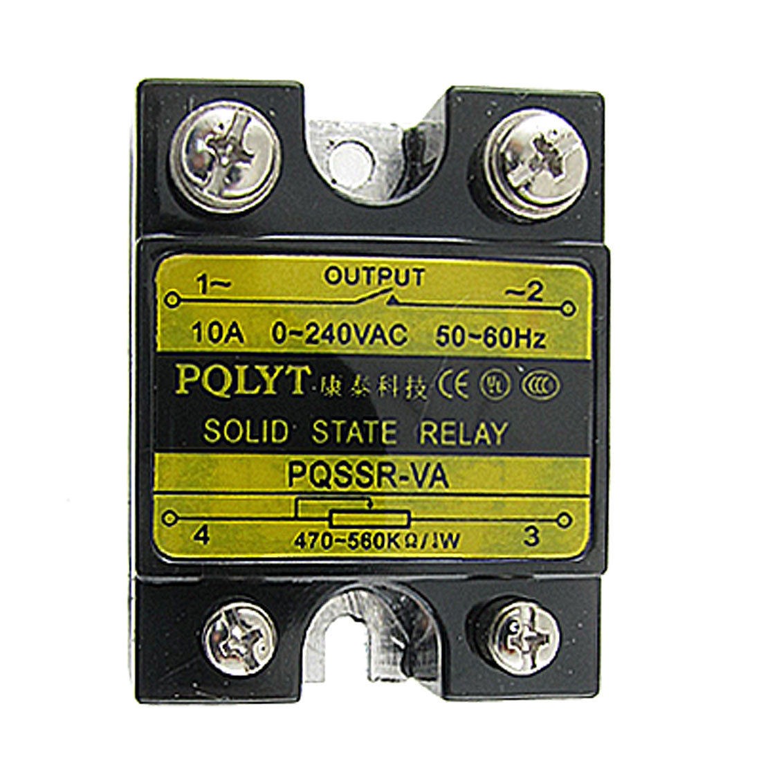 10A 240V AC / 470-560K Ohm SSR Solid State Relay Voltage Resistance Regulator