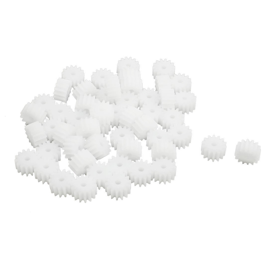 50Pcs 8mm x 2mm 0.5 Modulus Plastic Motor Main Shaft Axle Gear for RC Model Toy