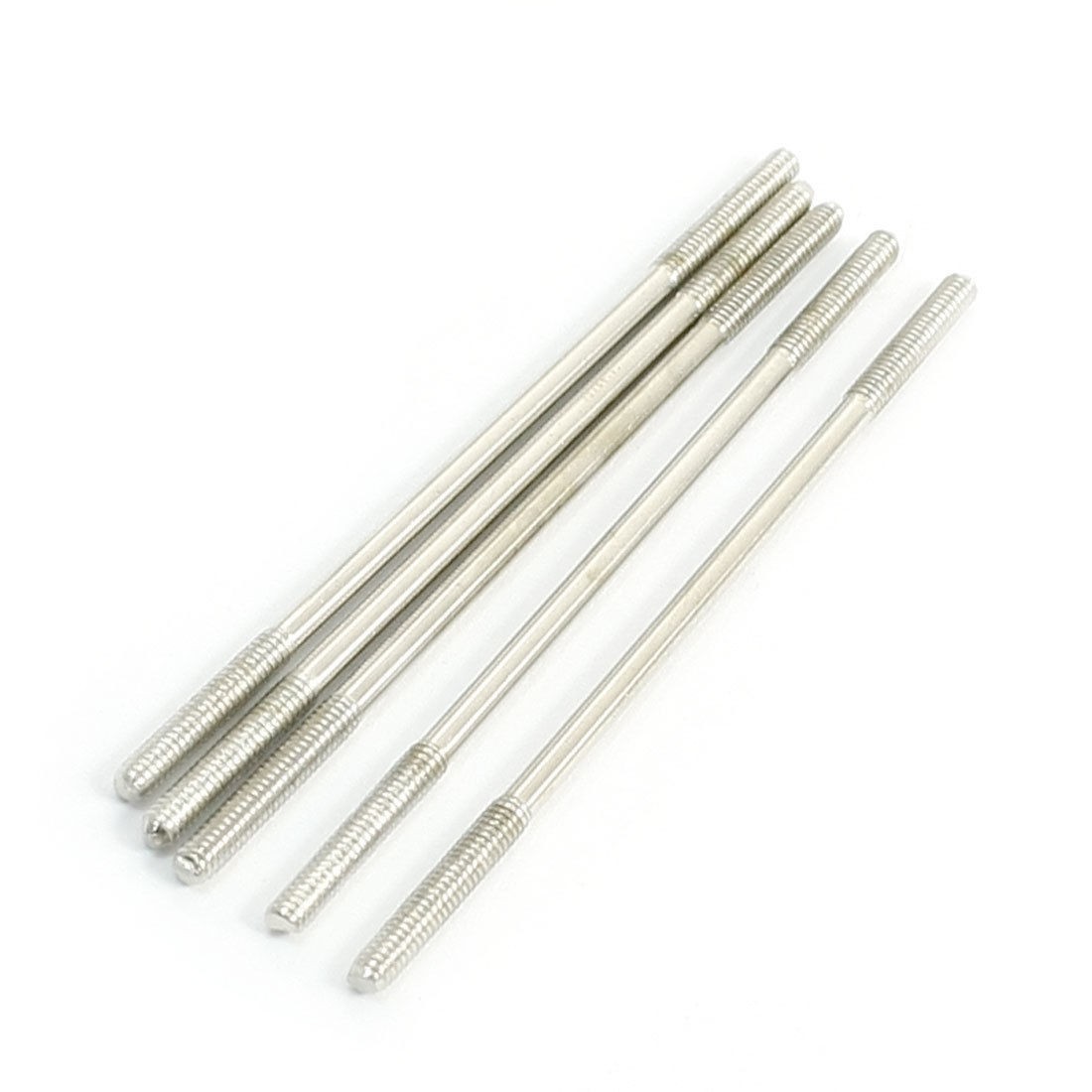 5pcs Two Way 2mm Thread Dia Steel Main Blade Linkage Rod 55mm Length