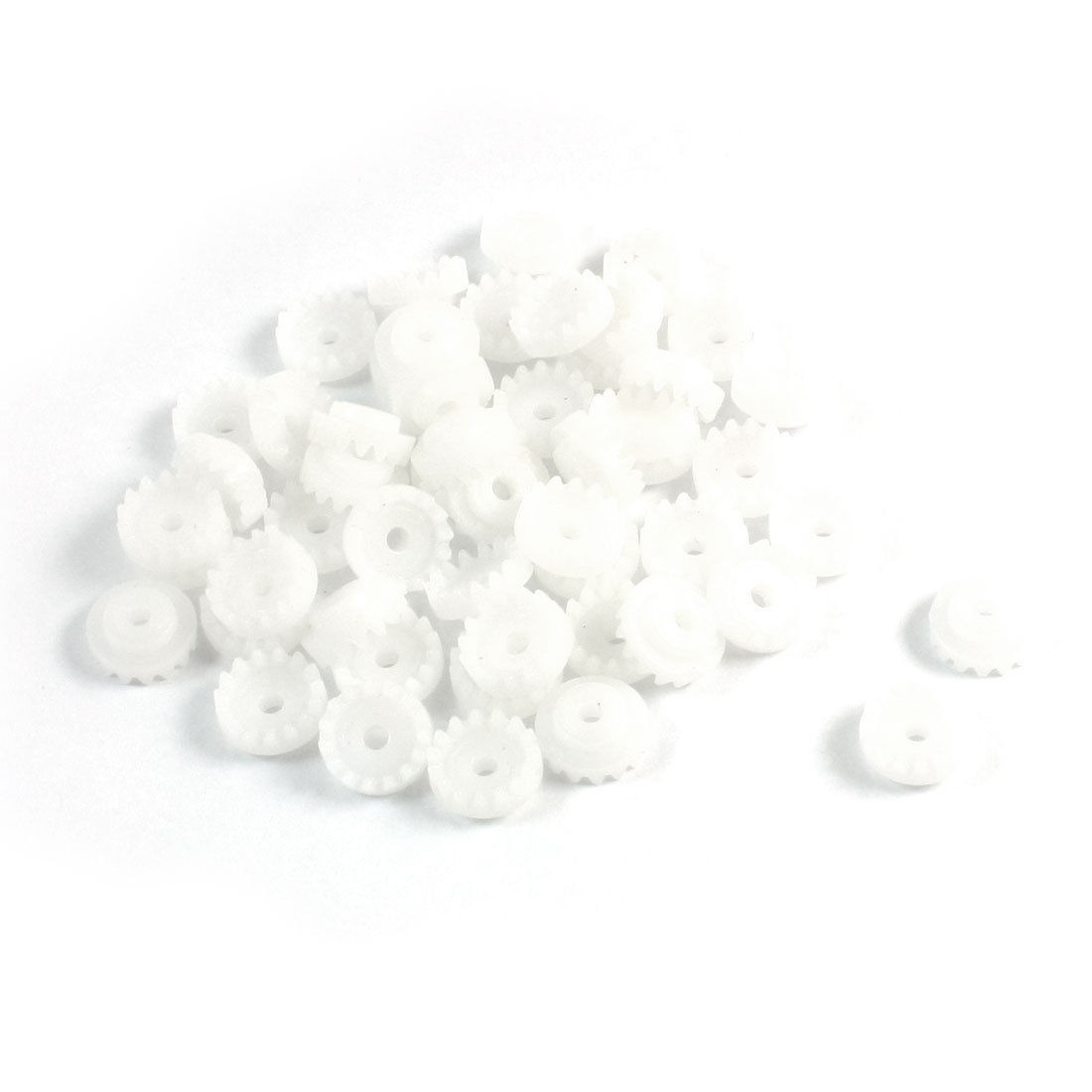 50 Pcs 8.5mm x 2mm Single Reduction Plastic Crown Gear for Stepper Motor Gearbox
