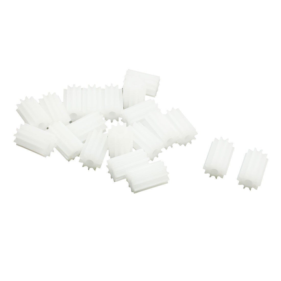 2mm x 6mm Plastic Motor Transmission Spindle Gear 20 Pcs for RC Model