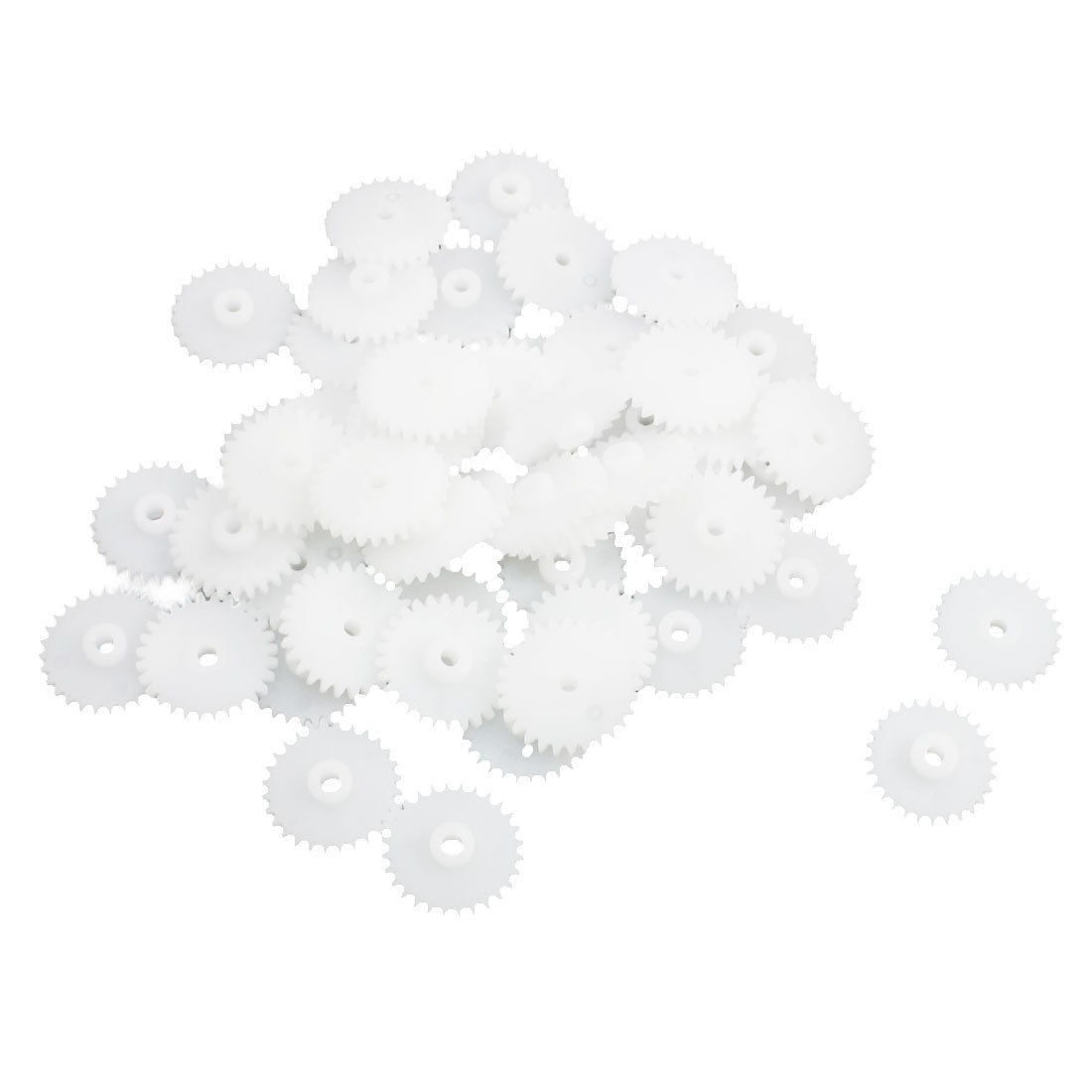 RC Car Motor Transmission Axle 28 Teeth Plastic Motor Gear 15mm x 2mm 50 Pcs