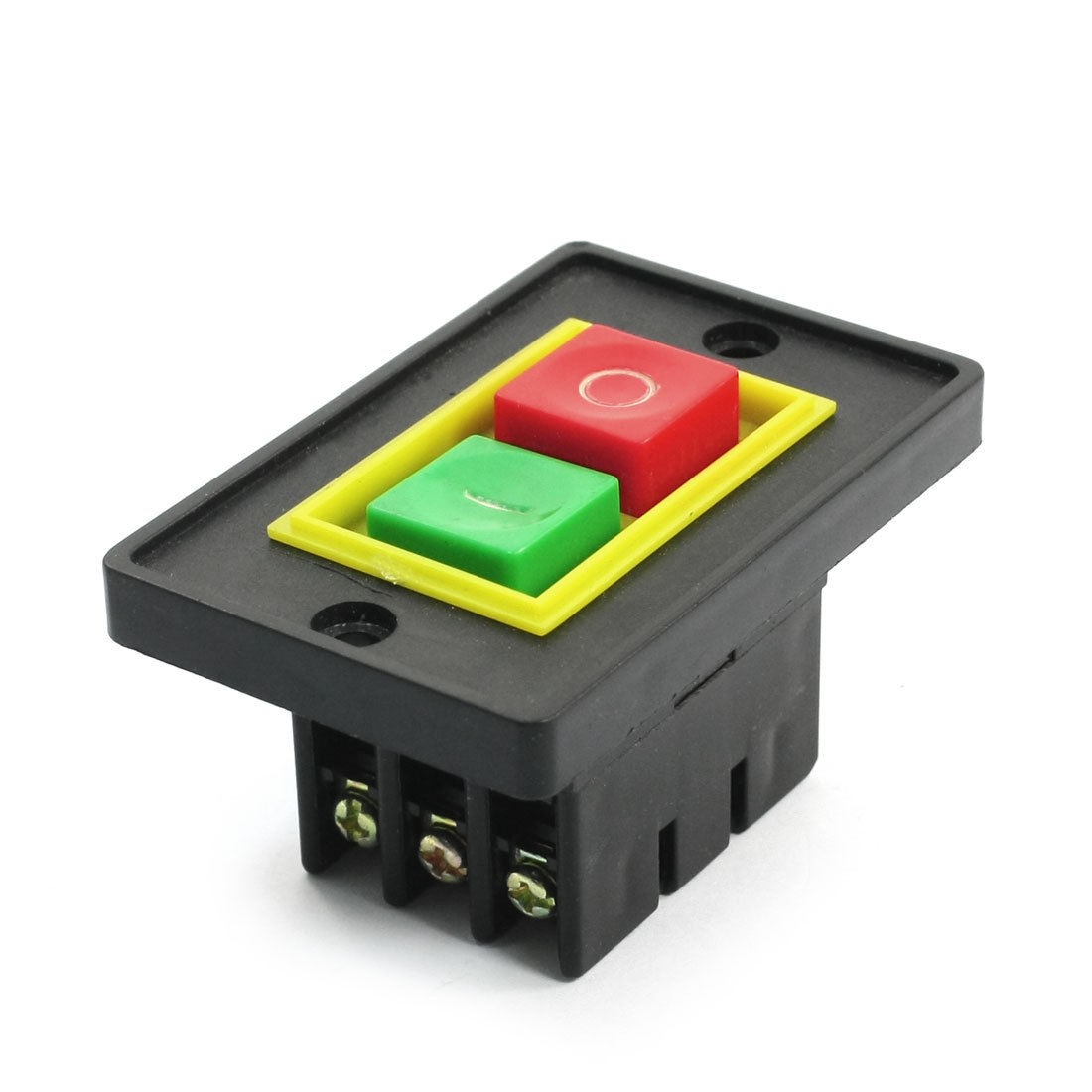 AC 380V 2KW ON/OFF 3 Phase Latching Plastic Power Push Button Switch