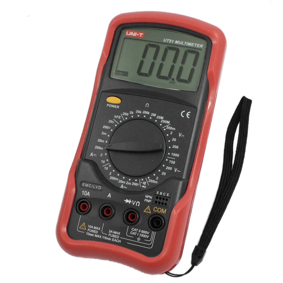 LCD Digital Display AC DC Current Capacitance UT51 Meter Multimeter