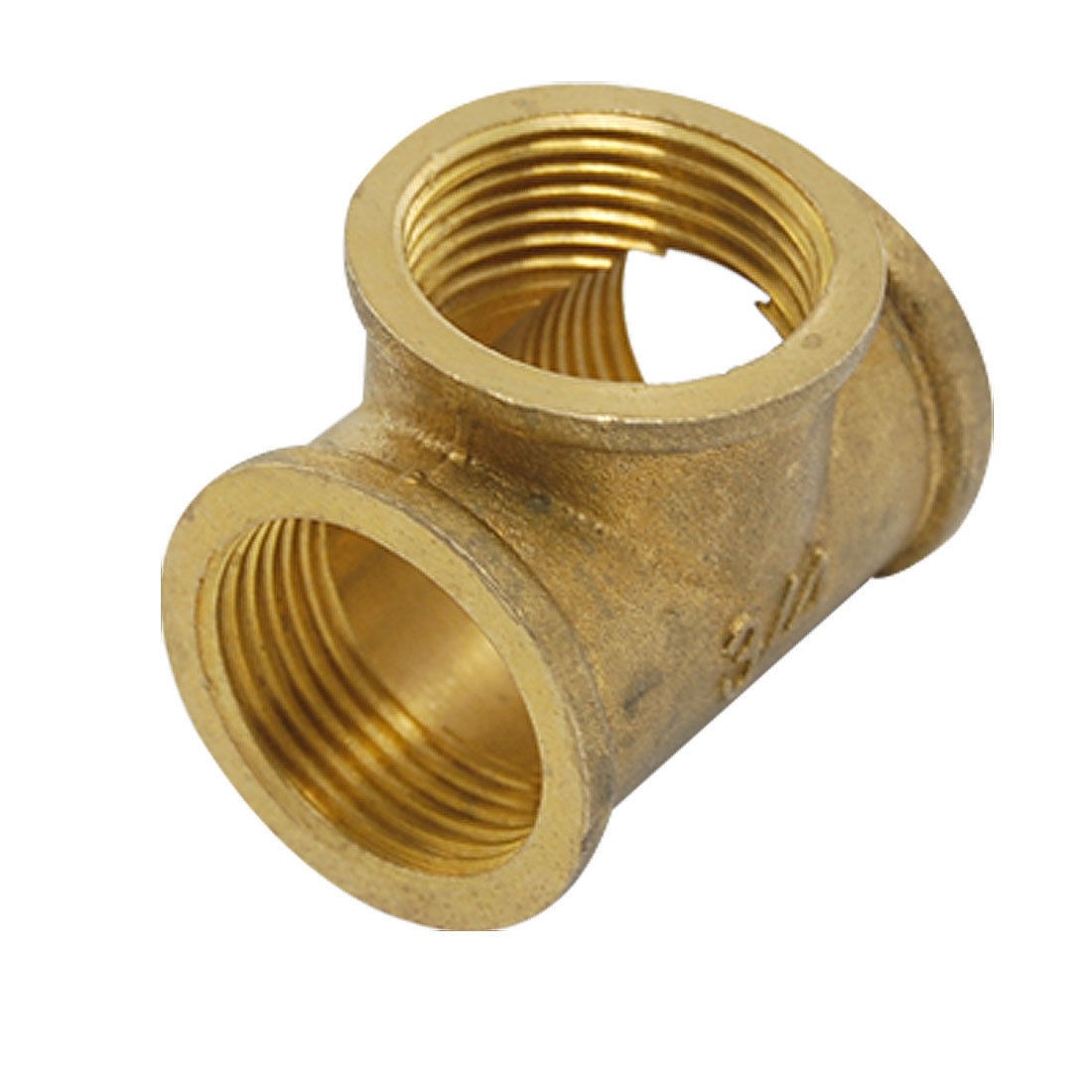25mm Female Threaded Water Pipe Brass 3 Way Tee Adapter