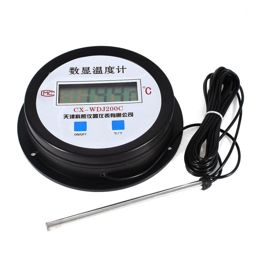 5m Cable Water Proof AAA Battery Power LCD Display Digital Thermometer -50-200C