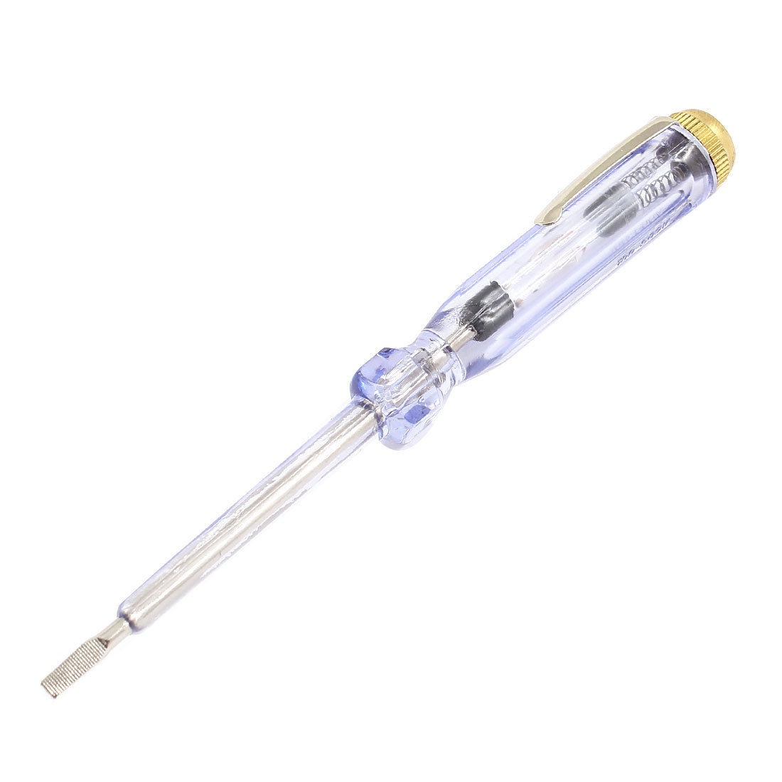 AC 100V-500V 3mm Slotted Voltage Tester Electroprobe Plastic Grip