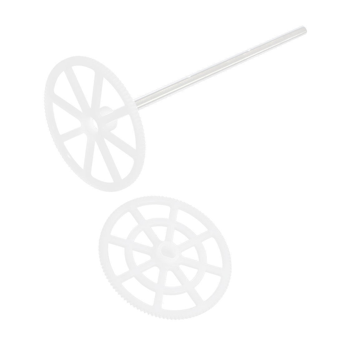 Replacement RC Helicopter Model Toy Part Bottom Main Gear 1.8" w Drive Shaft