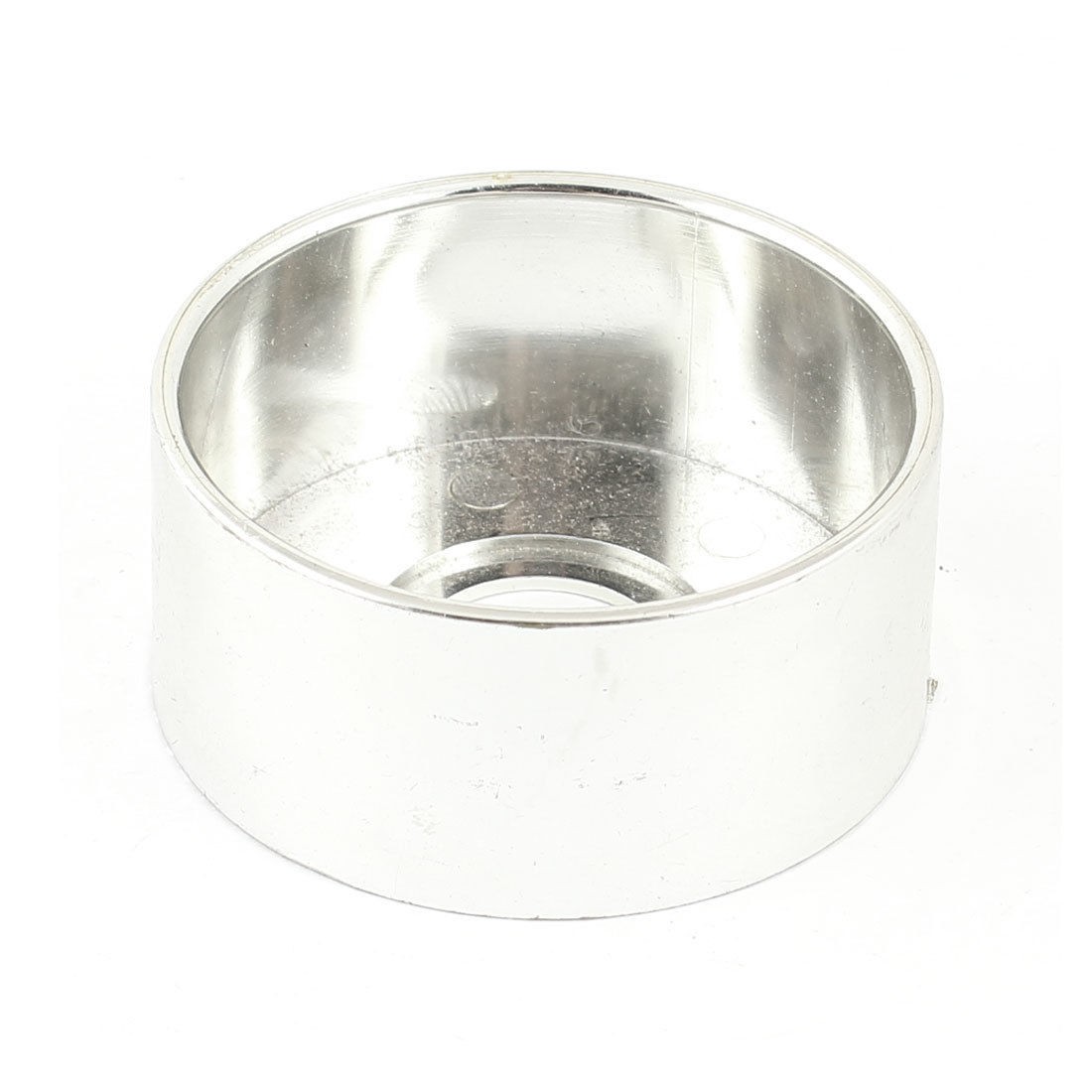 22mm Cutout Push Button Switch Round Safeguard Cover Silver Tone 67x30mm