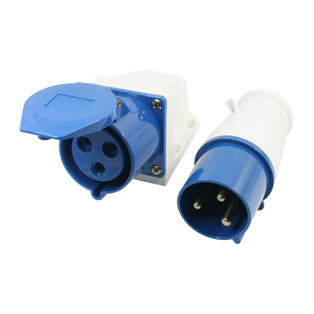 AC 220-250V 32A 2P+E 3-Pin IP44 Waterproof Industrial Socket Connector