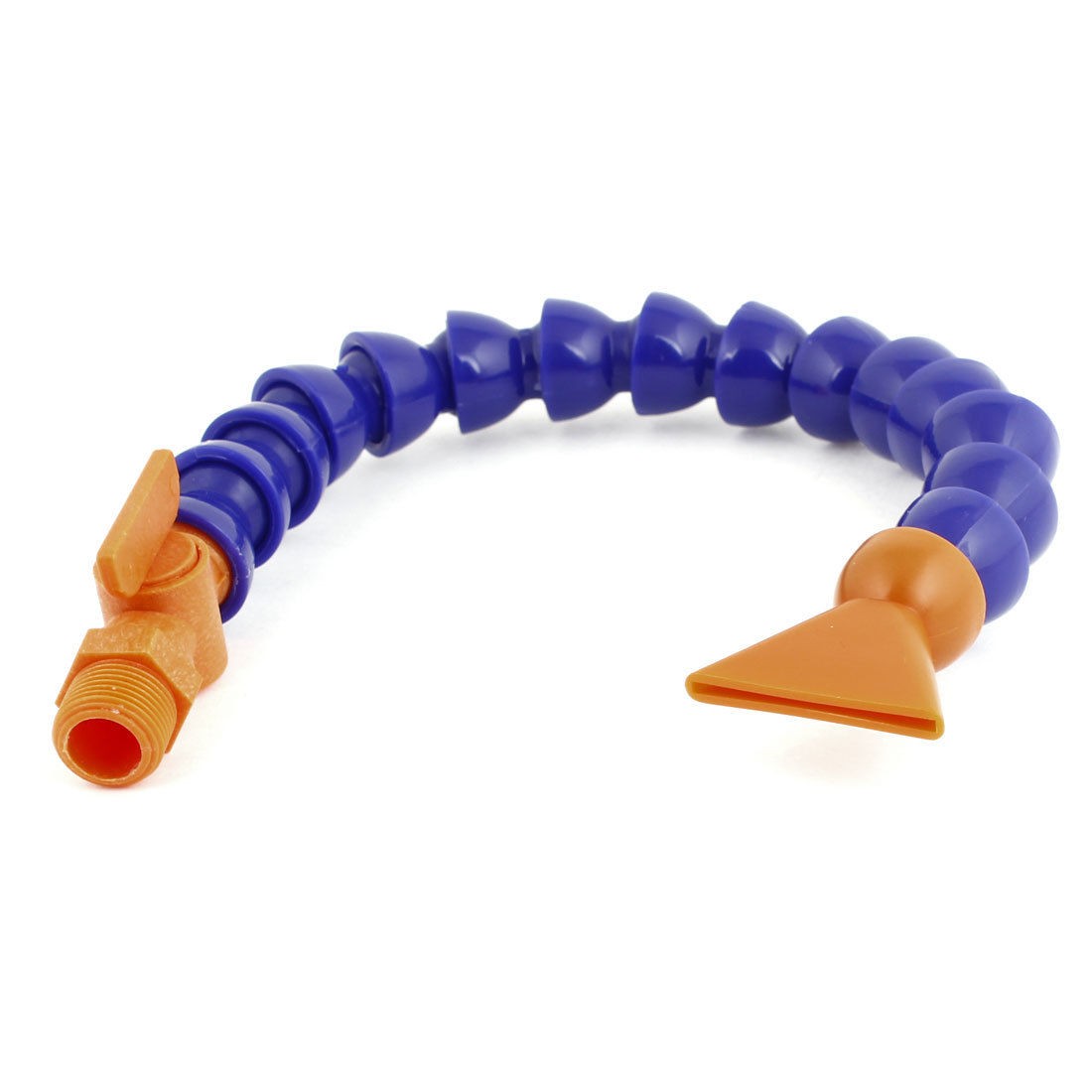 3/8" PT Thread Diameter Flexible Water Oil Coolant Pipe 34cm Length