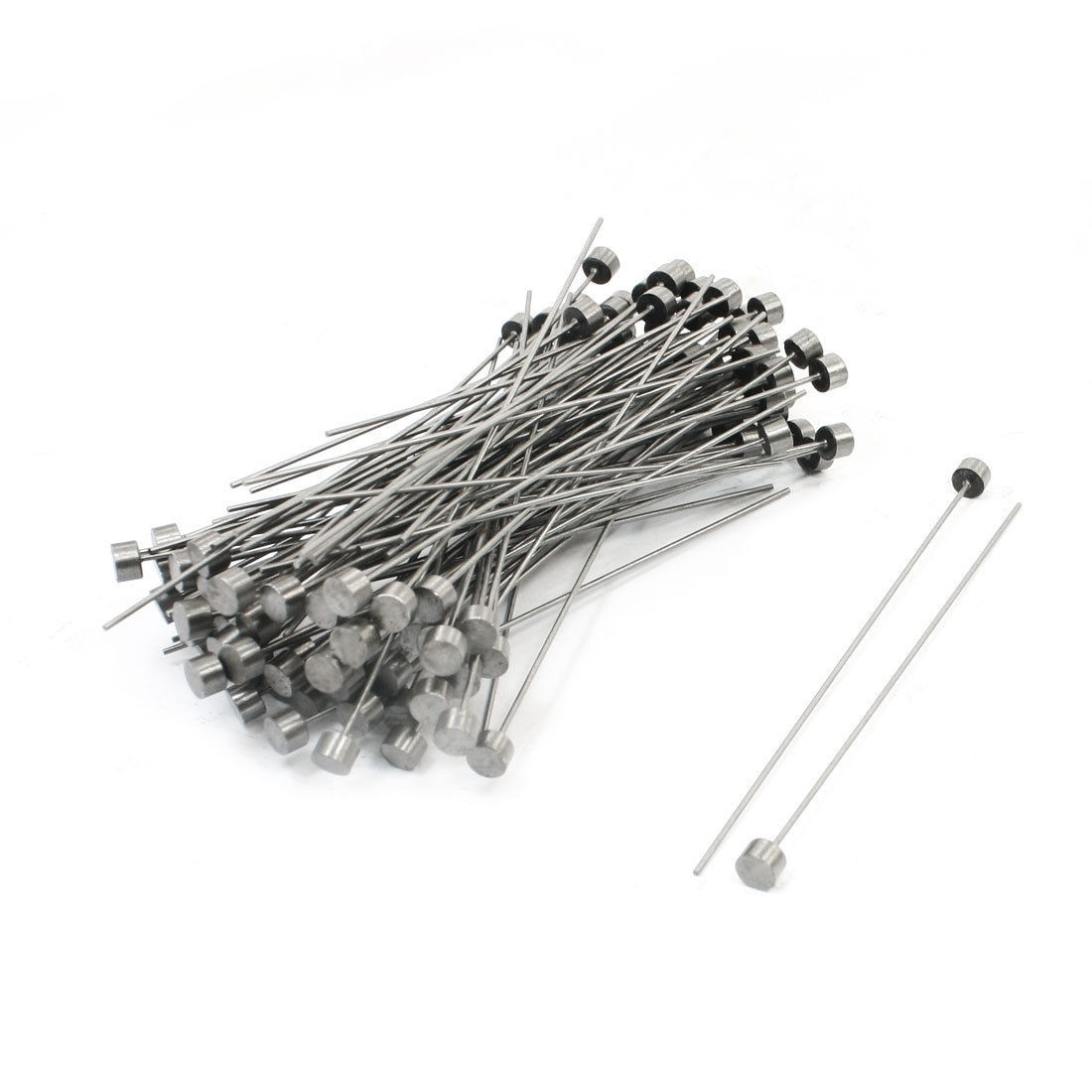 Mould Manufacturing 6mm Tip Silver Gray Straight Ejector Pins 100 PCS