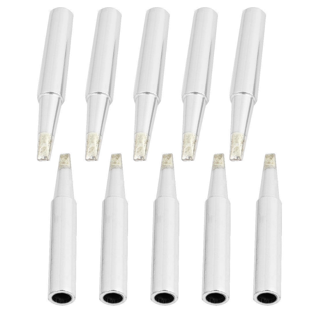 2.4mm Chisel Width Metal Welding Soldering Iron Tip 10 Pcs