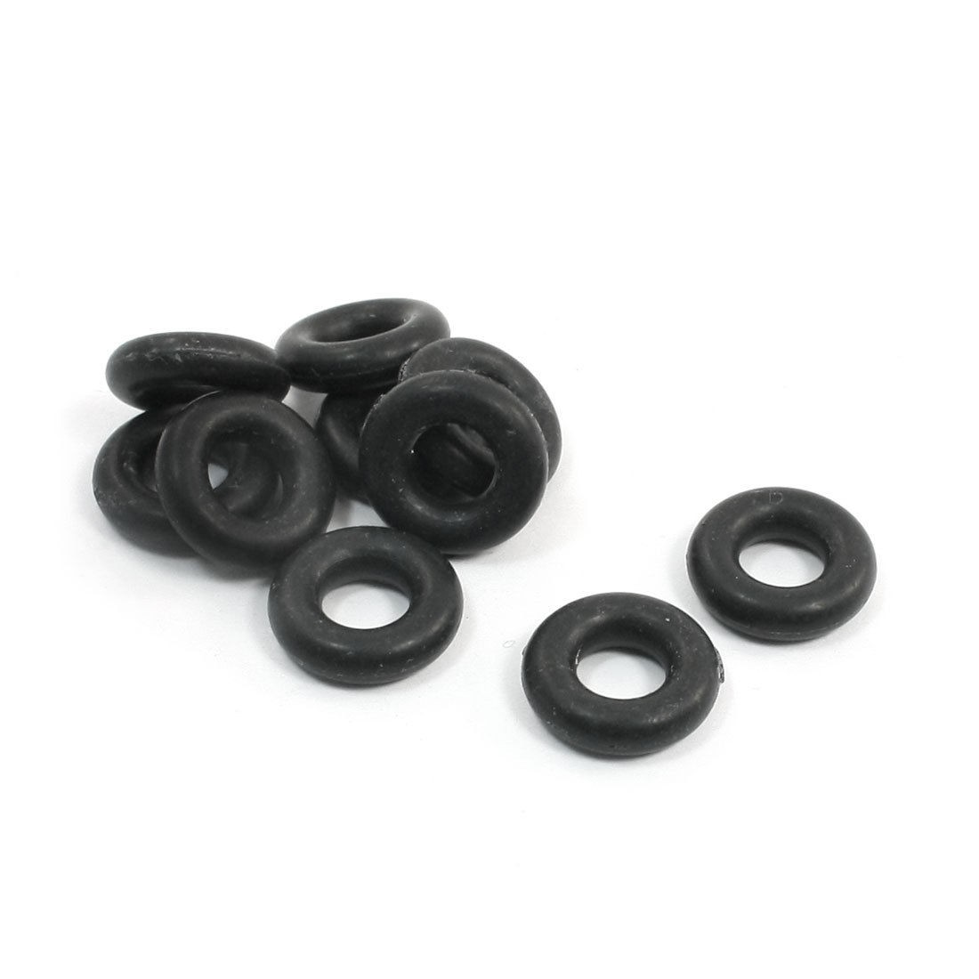 10Pcs 18mm x 8mm x 5mm Mechanical Rubber O Ring Oil Seal Gaskets Black