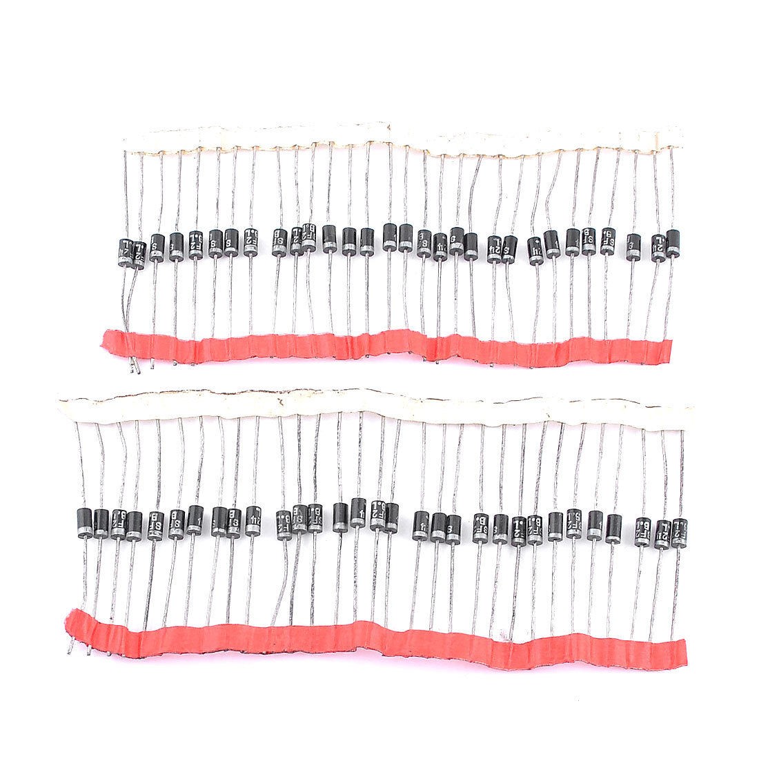 60Pcs 2A 400V High Voltage Polarized Fast Rectifier Diodes