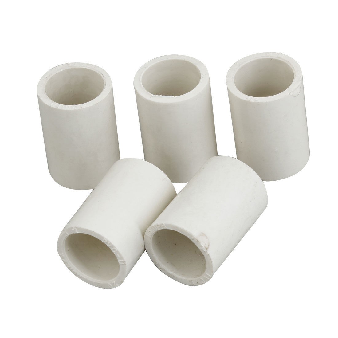 20mm Inner Diameter 2 Way PVC-U Pipe Fittings Adapters Connectors 5 Pcs