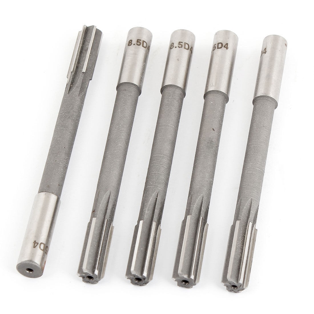 High Speed Steel Straight Shank 8.5mm Cutting Diameter Machine Reamer 5 Pcs