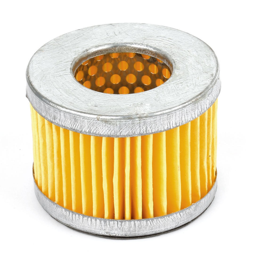 Clinder Shaped 35mm x 69mm x 51mm Air Fliter Element Orange Silver Tone