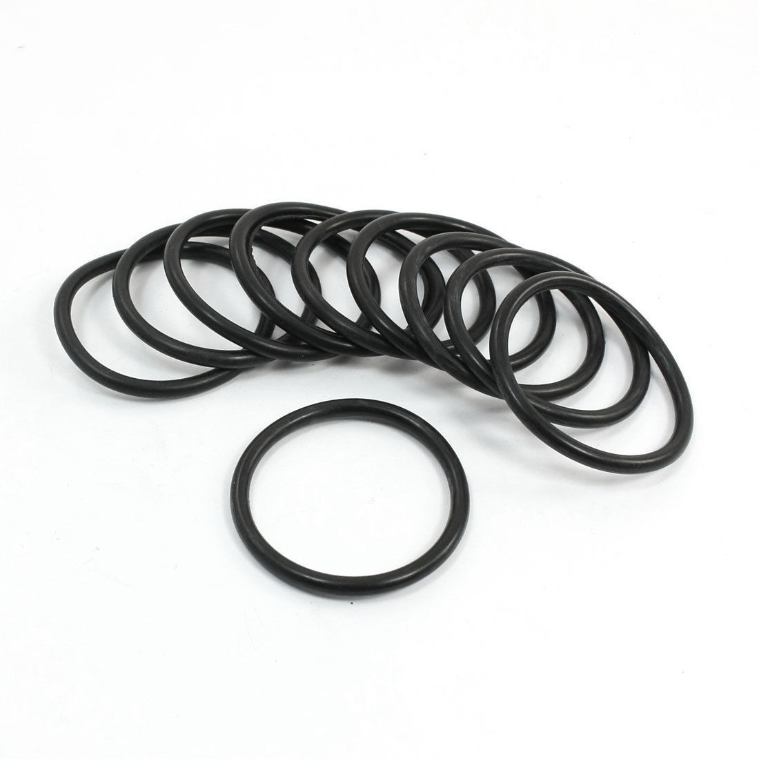 10Pcs 52mm x 44 x 4mm Mechanical Rubber O Ring Oil Seal Gaskets Black
