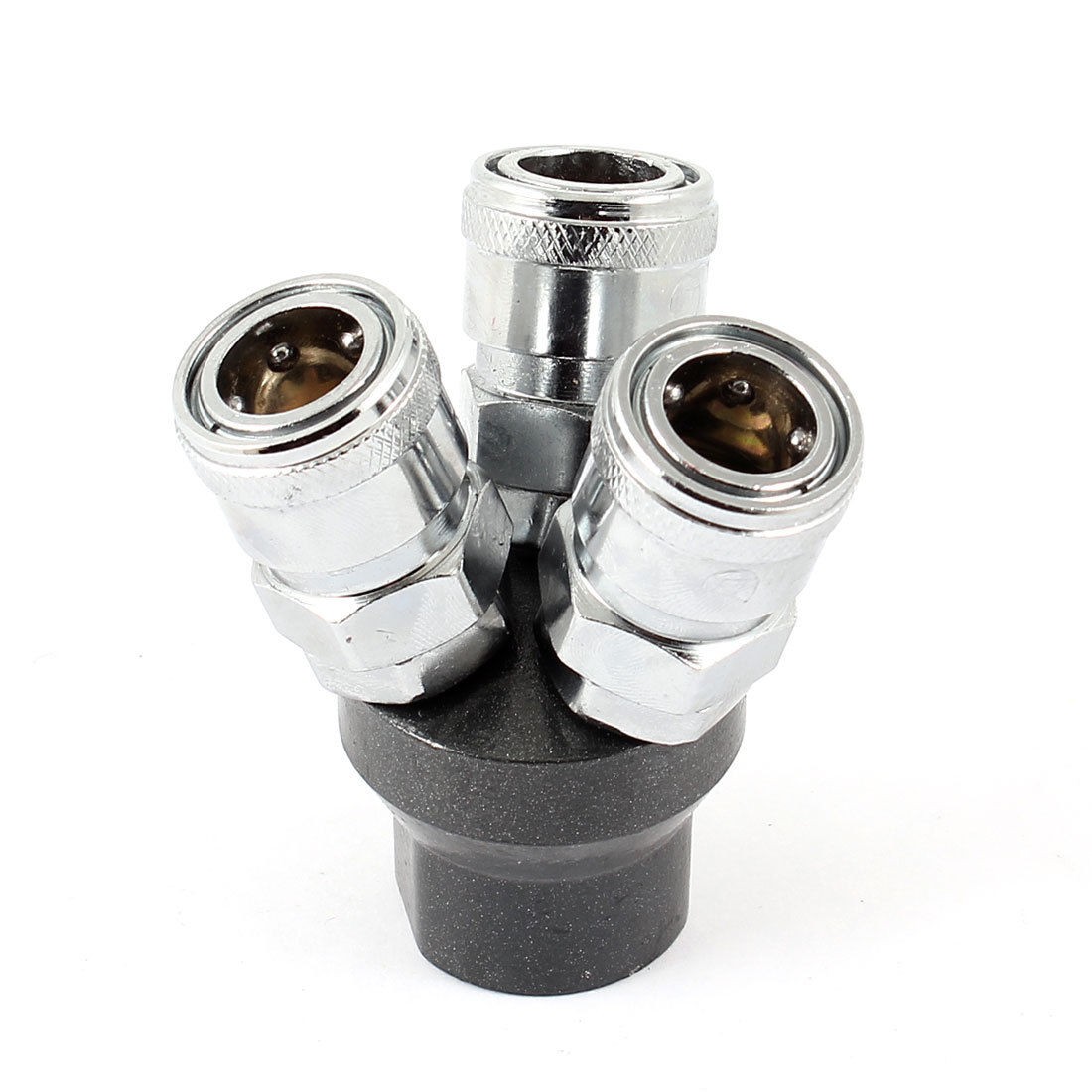 1/4PT Thread Dia Three Splitter Quick Adapter Connector for Air Compressor