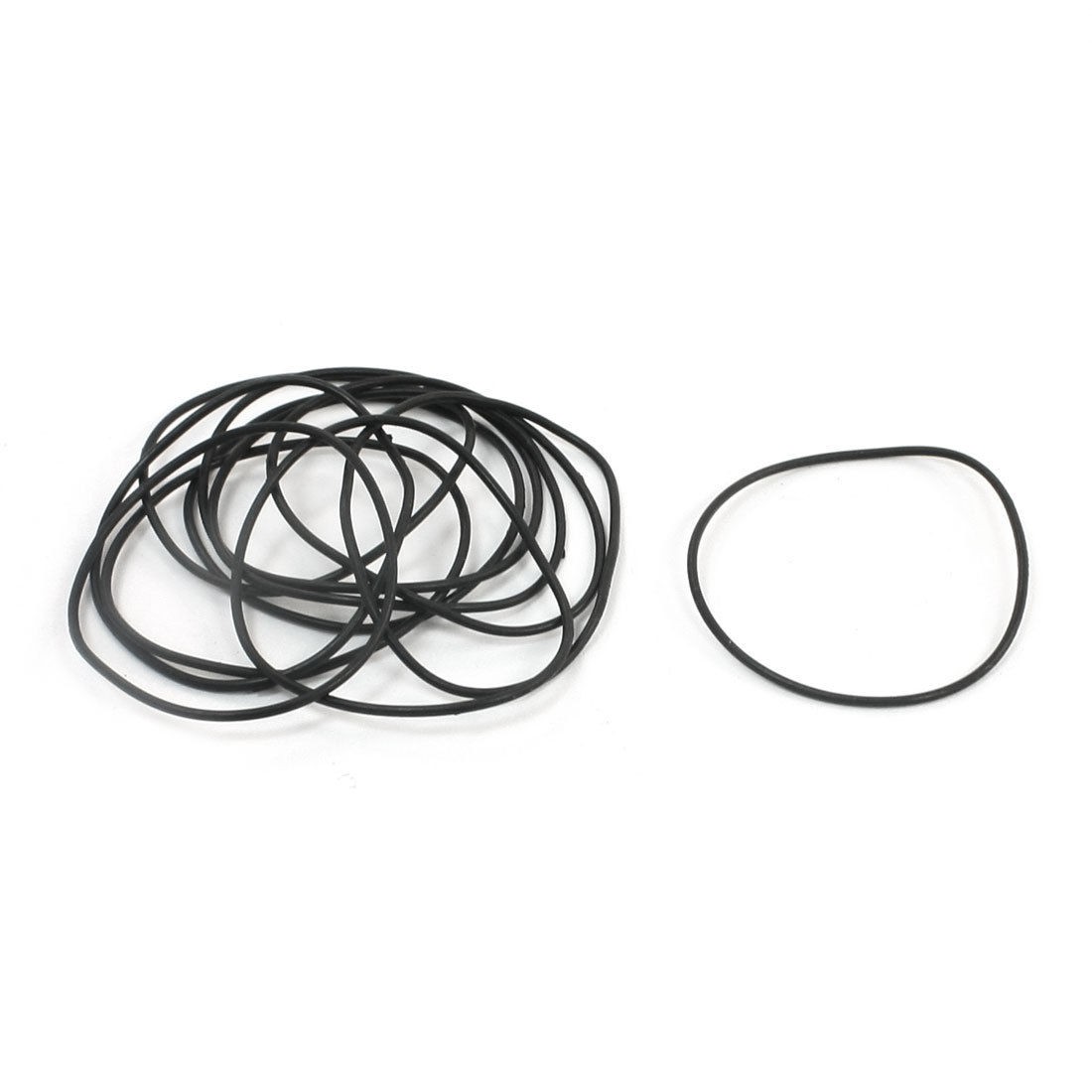 5Pairs 33mm Outside Dia 1mm Cross Section Industrial Rubber O Rings Seals