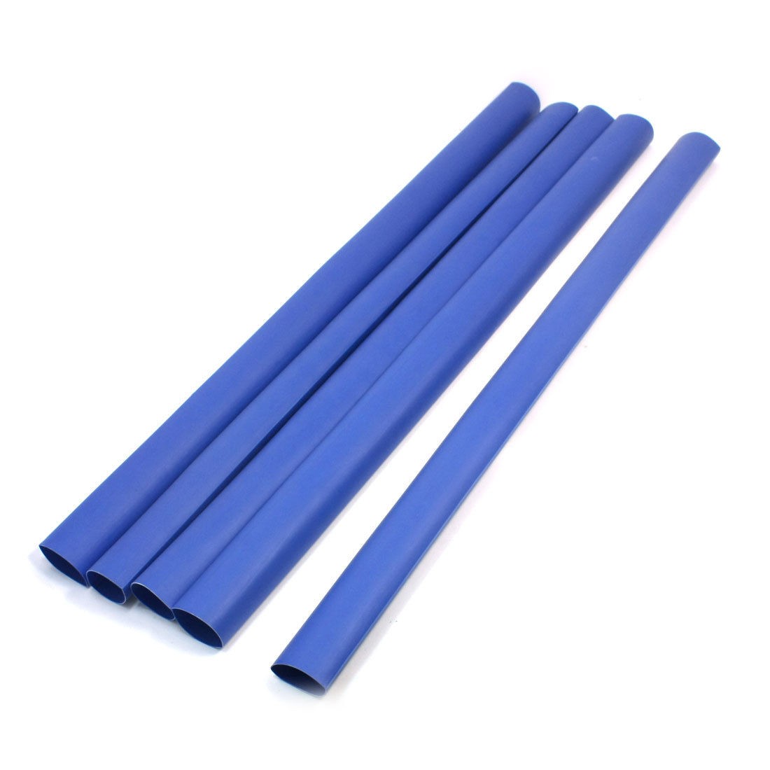 5 Pcs 60cm Long 31mm Dia Ratio 4:1 Blue Heat Shrink Tubing Tubes Cable Sleeve