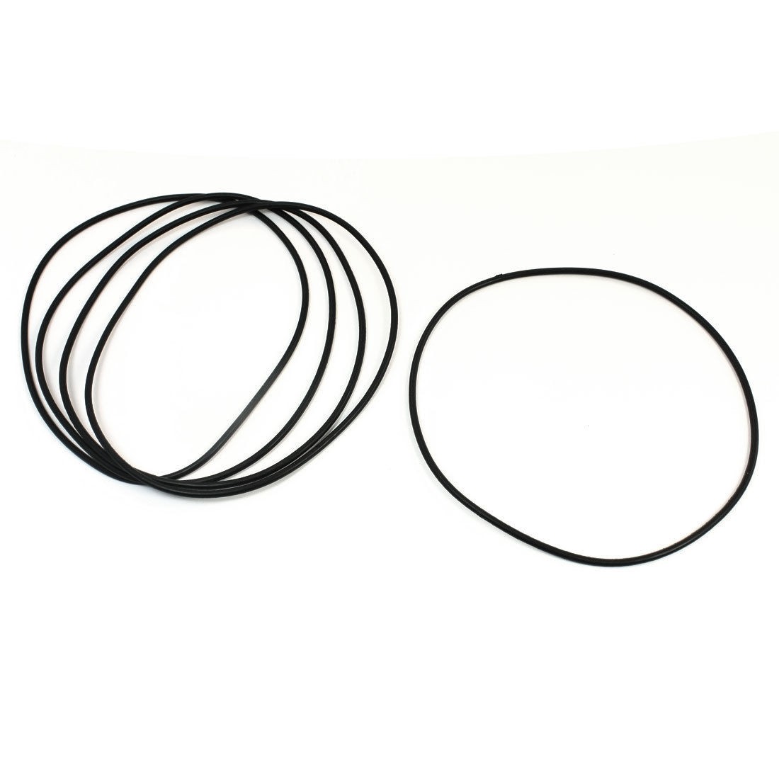 5Pcs 117.3mm Outside Dia 2.65mm Thickness Rubber Oil Seal O Rings Washers