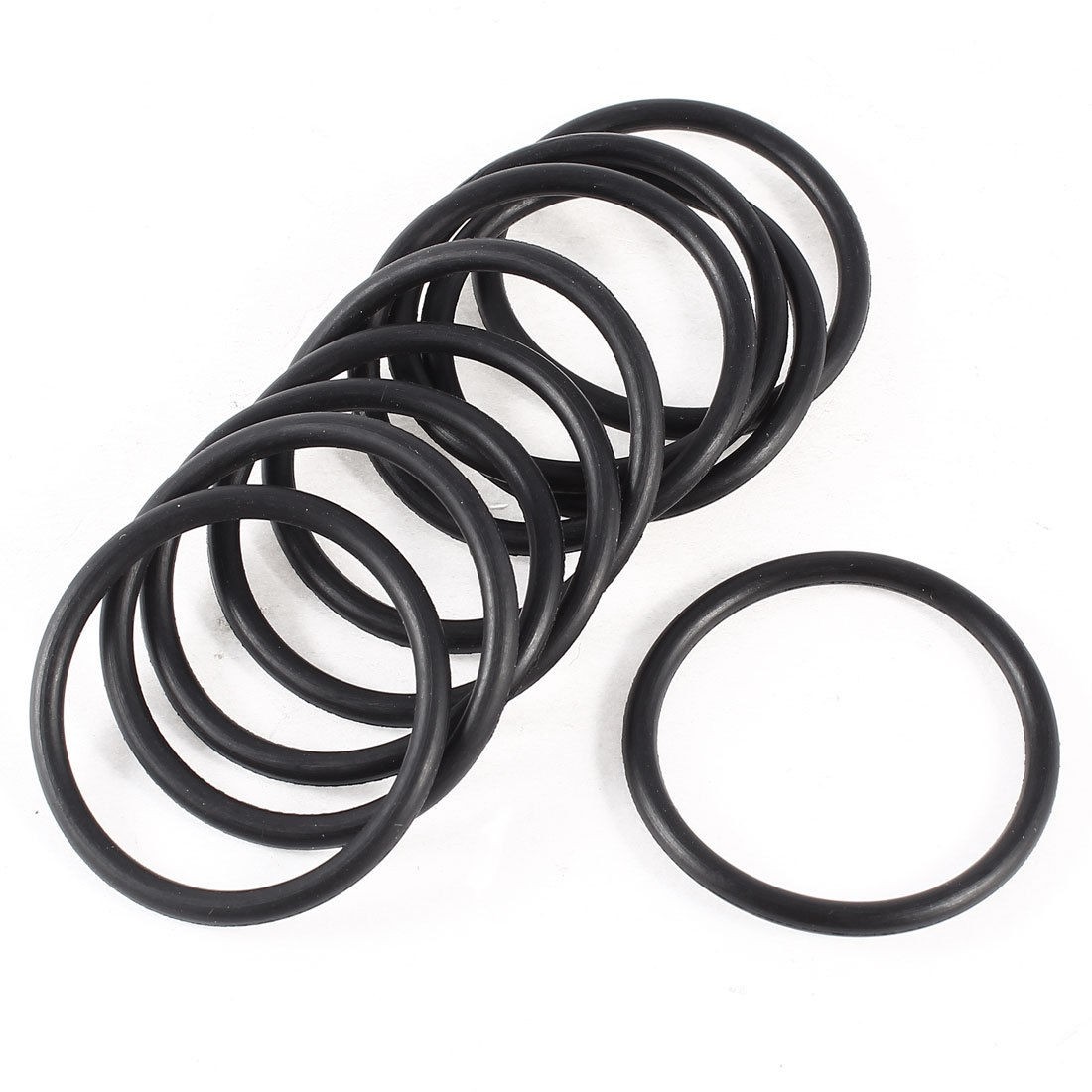 44mm OD 37mm ID Filter Connection Hose O-Ring Seal Gaskets Black 10 Pcs