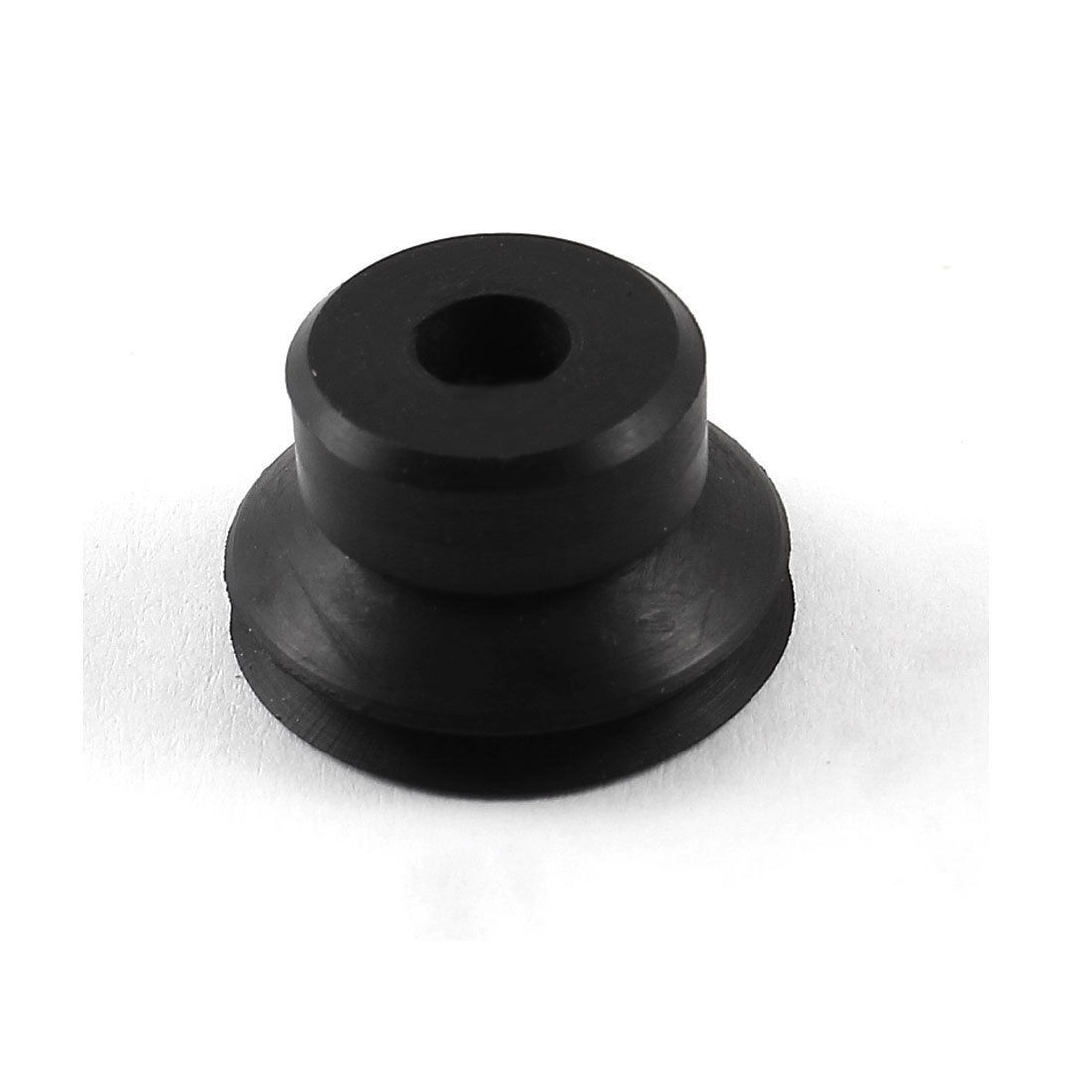 21mm x 13mm Silicone Waterproof Black Bellows Vacuum Suction Cup Sucker
