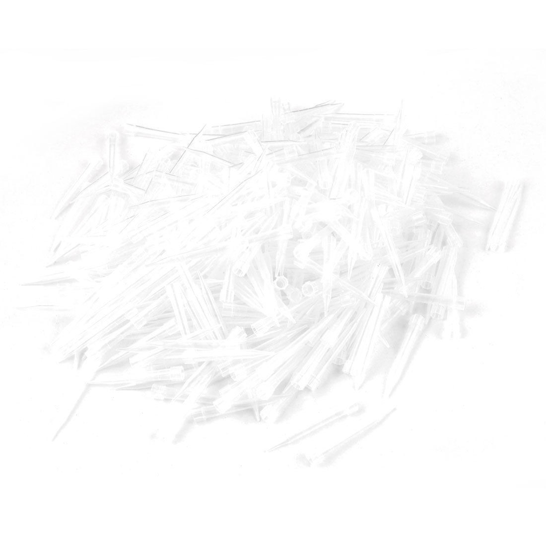 1000 Pcs Plastic Universal Pipette Pipettor Micropipette Tips 300UL