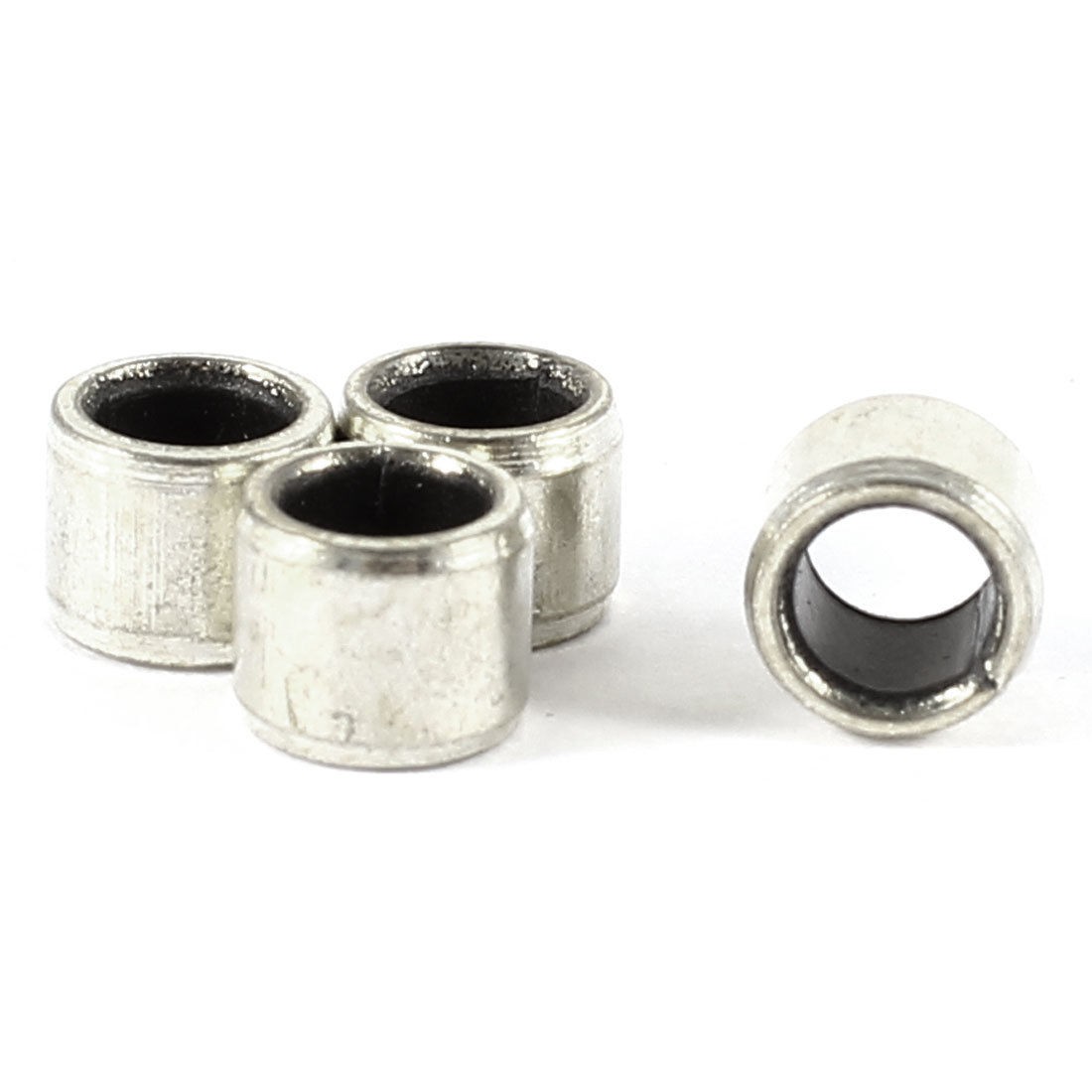 4pcs Silver Tone Self Lubricating Metal Plain Bearing Sleeve 5mm x 6mm x 4mm