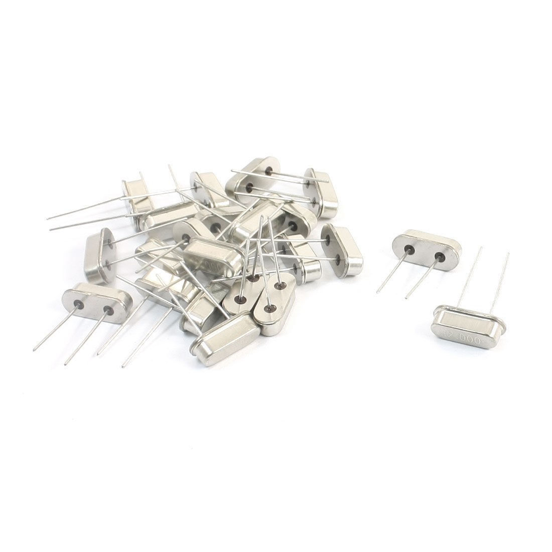 22Pcs 12.000MHz 20PF HC-49S 2-Terminal Silver Tone Crystal Oscillators