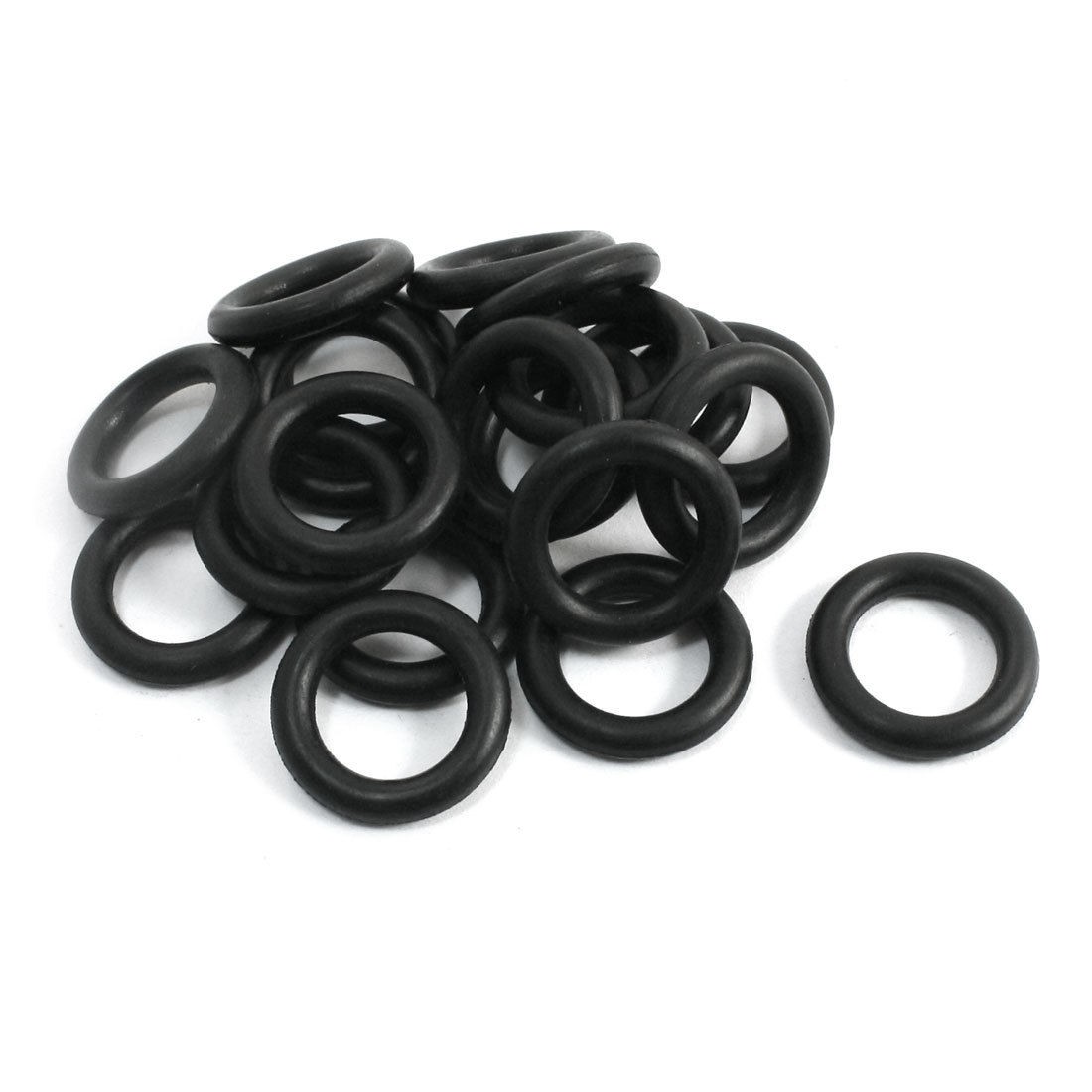 10Pairs 17mm x 3.1mm Black Rubber Oil Seal Sealed O Rings Gasket Washers