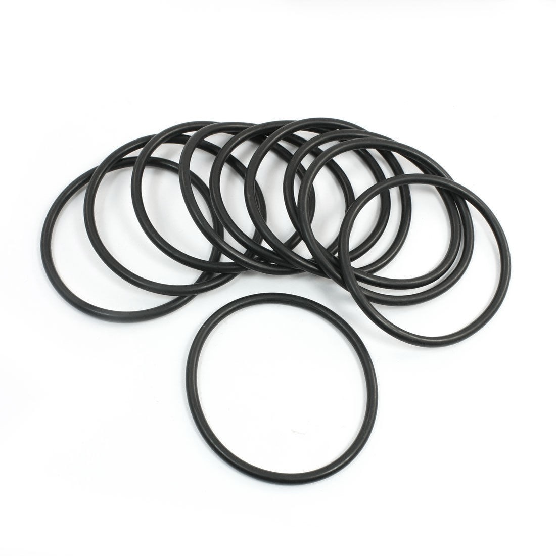 10Pcs 68mm x 60mm x 4mm Industrial Black Rubber O Ring Oil Seal Gaskets