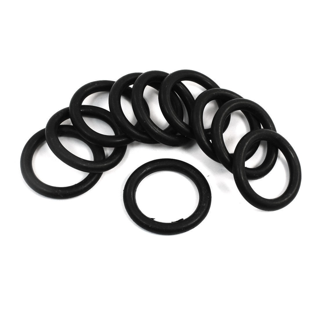 10Pcs 35mm x 25mm x 5mm Mechanical Rubber O Ring Oil Seal Gaskets Black