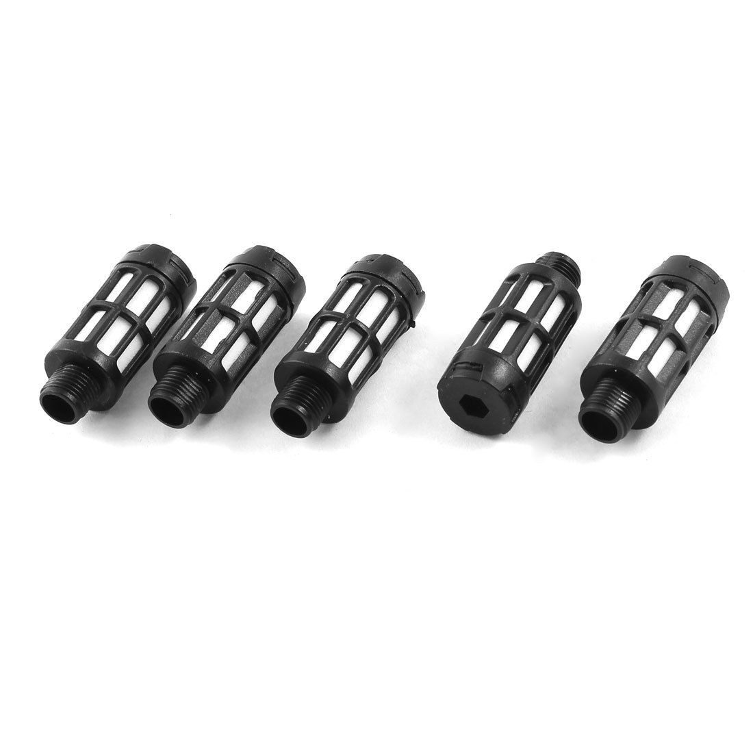 9mm Thread PSU Type Cylinder Pneumatic Exhaust Noise Silencer Muffler 5pcs