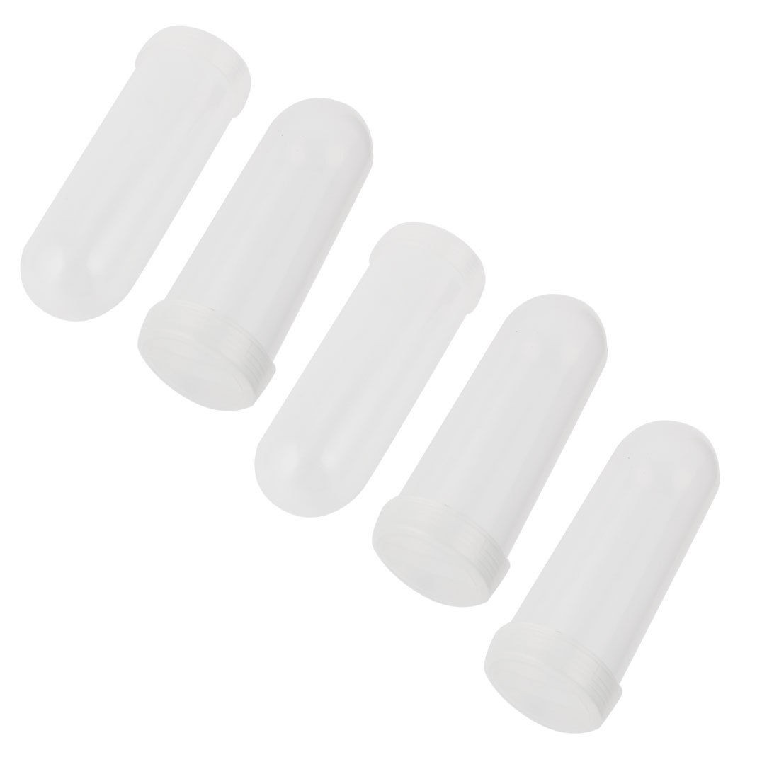 Lab Plastic Round Bottom Centrifuge Tube 100ml w Threaded Cap 5 Pcs