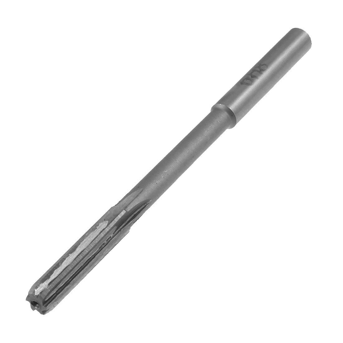 6mm x 6mm x 92mm 6 Blades HSS Machine Reamer Milling Cutter Gray