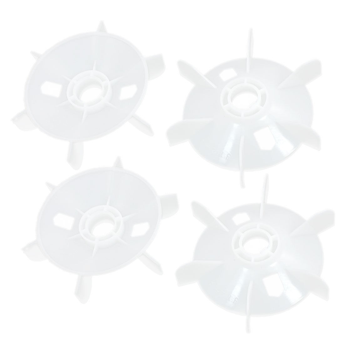 4pcs Y112-4 6-Blade 28mm Shaft Hole Dia Plastic Cooling Fan for 4KW Motor